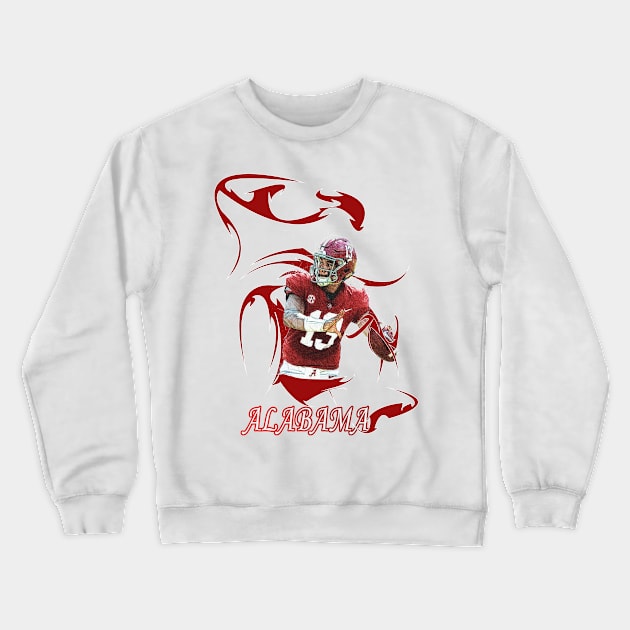 American Football Design Crewneck Sweatshirt by Zoubair ART